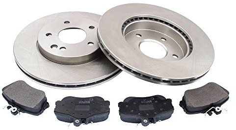 MAPCO 47807 Bremsensatz Bremsschreiben und Bremsbeläge Vorne | Kompatibel mit: MERCEDES-BENZ C-CLASS, C-CLASS T-Model