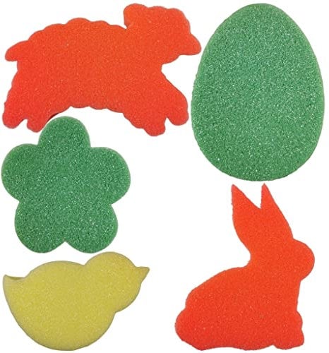 Easter Paint Sponges Messy Play Kids Painting Set 5 Sponges For Painting Sponge Paint Dabbers Stamp Set