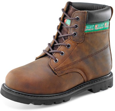 CLICK GOODYEAR WELTED 6 INCH BOOT BROWN 08