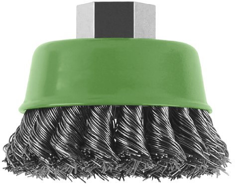 Bosch 2609256504 75mm M14 Stainless Wire Cup Brush Knotted Wire