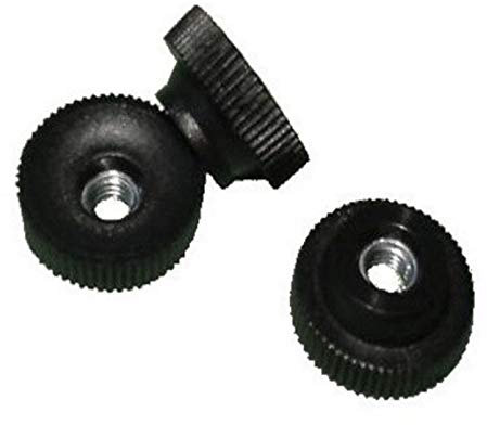 Rändelmutter - M4 - Kunststoff mit Stahlgewinde verzinkt - MENGE wählbar, Menge:2 STÜCK