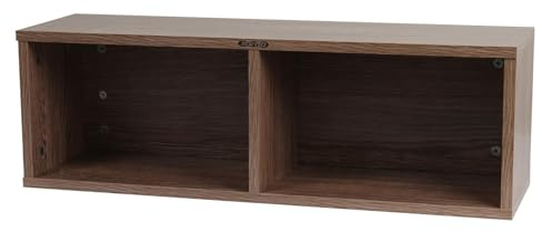 Zomo VS-Box 7/200 Vinyl Aufbewahrung für 200–240 Singles - 7 Zoll - 705 x 200 x 230 mm - Walnuss - MDF Holz - Schallplatten Regal