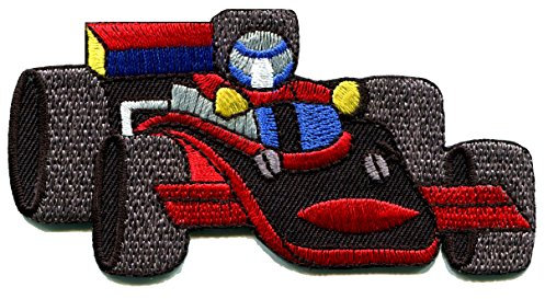 Sports car racing race exotic formula one 1 retro embroidered applique iron-on patch new by TKPatch
