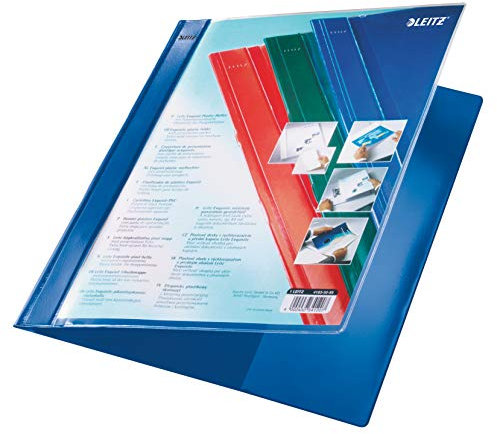 Esselte Leitz Hefter Exquisit, Präsentationstasche, A4, Überbreite, PVC, blau