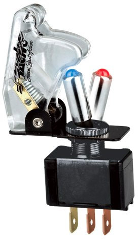 Simoni Racing ISR/1WT-RB Interruttore Universale con led, Trasparente