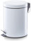 Zeller 18700 Treteimer, 5 Liter, Metall, ø 20.5 x 28 cm, weiß