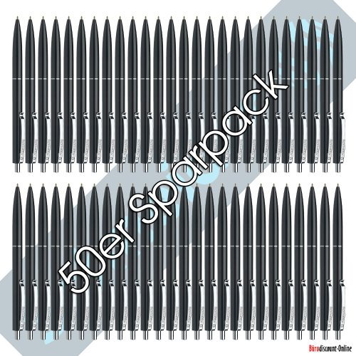 Schneider K15 50er & 100er Sparpack | 4 Farben zur Auswahl (50er Sparpack, Schwarz)
