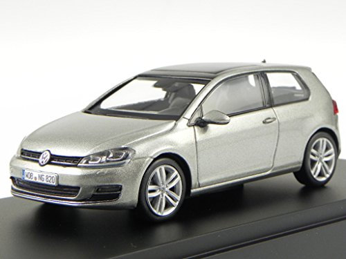 VW Golf 7 2-Door 2013 Tungsten Silber Modellauto Herpa 1:43