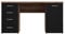 FORTE Net 106 Schreibtisch mit 4 Schubladen und 1 Tür, Holzwerkstoff, Schlammeiche kombiniert mit Schwarzeiche Dekor, 145 x 60 x 76.3 cm