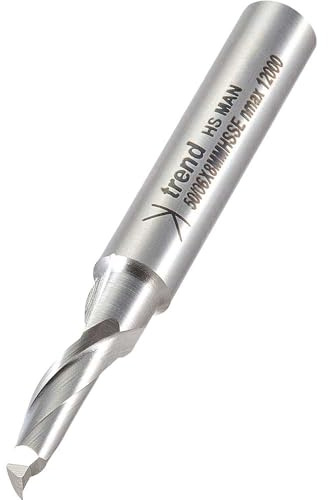 Trend HSS-Helix-Tauchfräser, 6 mm Ø, 14 mm Schnittlänge, 8 mm Schaft | Fräst sauber in HSS für präzise Tauchfräsarbeiten, 8 mm Schaft, 6 mm Ø, 14 mm Schnittlänge, 50/06X8MMHSSE
