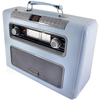 Soundmaster RCD1500HBL - Radio con CD, diseño retro, color azul