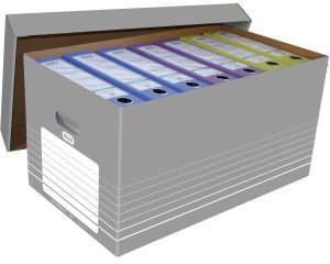 Elba 5 x Umzugskarton tric Wellpappe IM 350x585x300mm grau/weiß