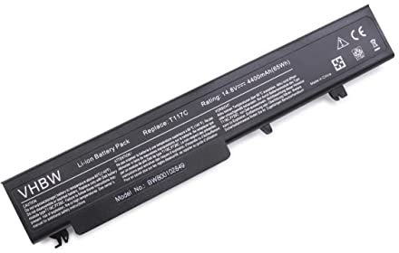 vhbw Akku kompatibel mit Dell Vostro 1710, 1720 Notebook (4400 mAh, 14,8 V, Li-Ion)