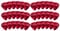 Rocktile Plektren Red Tortoise Thin 36er Pack - Stärke “Thin” (0,5 mm) - Traditionelle Teardrop-Form - Material: Zelluloid - Rot