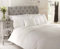 Chateau de Belle Maison erhöhte Ripsband Rose und Bettwäsche Set, Polycotton, cremefarben, Einzelbett