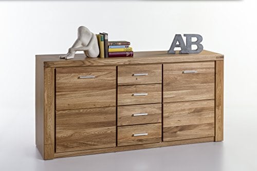Ellberg Sideboard Tabea in Wildeiche geölt Teilmassiv 2336 exsopo