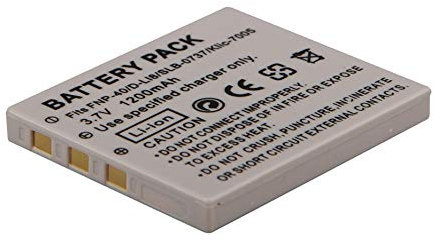 Amsahr BT-FJNP40-1CT Numérique Remplacement Caméra/Caméscope Batterie pour Fujifilm Np40/Finepix: V10/Z1/Samsung Digimax: #1/I5/I50 Mp3 Gris