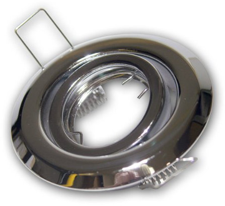 Lampen Einbaurahmen chrom, schwenkbar, MR11, 12V