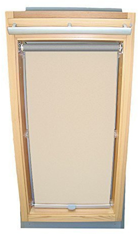 Hochwertiges Abdunkelungsrollo Rollo Thermo creme für Velux DKL/RHL-EP GGL,GPL,GHL,GTL,GXL,GDL 608 ALU // Verdunkelungsrollo/Verdunkelungs-Rollo/Fensterrollo