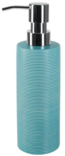 Spirella Tube Ribbed Seifenspender Blau, 6x6x21.5 cm
