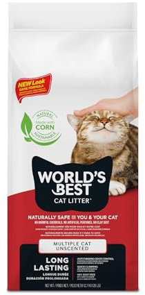 World's Best Cat Litter 14lb (6.36kg) Multiple Cat Unscented