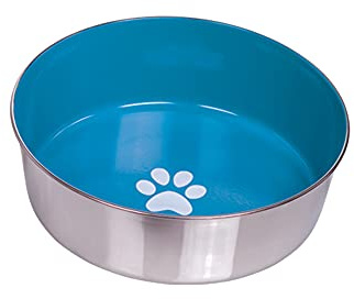 Nobby Edelstahlnapf HEAVY PAW, rutschfest, hellblau, 24,0 cm 2,70 ltr., 1 Stück