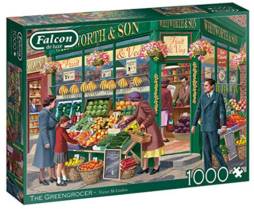 Jumbo 11232 Falcon de Luxe-The Greengrocer Puzzle mit 1000 Teilen, Multi