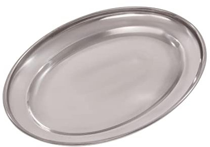 Olympia K360 Serving Flat, Oval, 8, Silver