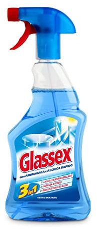Glassex Detergente per Vetri con Ammoniaca, 500 ml