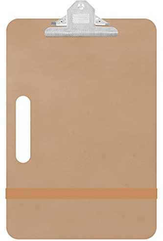 Kurtzy Holz Klemmbrett für Künstler – 28 x 43 cm – Tragbare Massive Klemmbrett Tafel mit Griff & Klemme – Klemm Brett zum Malen, Skizzieren & Zeichnen – Studio & Schule - Bürobedarf Klemmbrett
