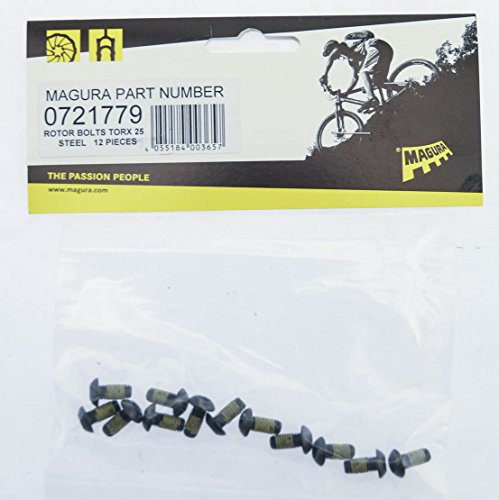 Magura, Brake Disc Fixing Screws T25 M5X10 12Pcs, Jahr, Stahl, U, Unisex-Erwachsener