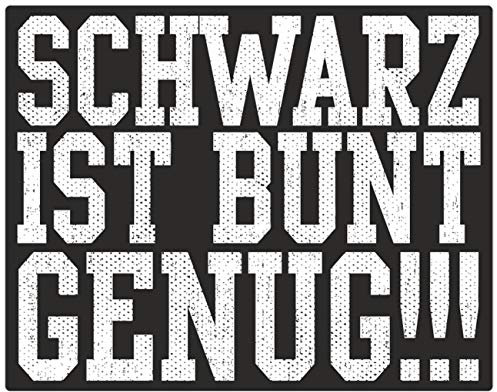 Spaß Kostet Wetterfester Aufkleber Schwarz is bunt genug 12 oder 50cm Gothic Black Metal 666