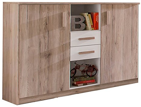 Wimex Highboard Cariba, (B/H/T) 105 x 41 x 124 cm, San Remo-Eiche