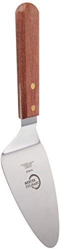 Mercer Culinary Praxis 5 x 3-Inch Pie Server, Wood Handle, Stainless Steel, 38x10x3 cm M18470, Brown
