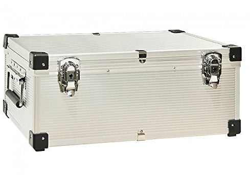 Neo Media Aluminium CD or DVD Storage Box with sleeves holds upto 420 disks