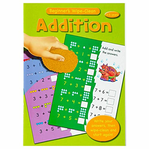 Addition - Beginner's Wipe Clean - Ages 3-5 Years