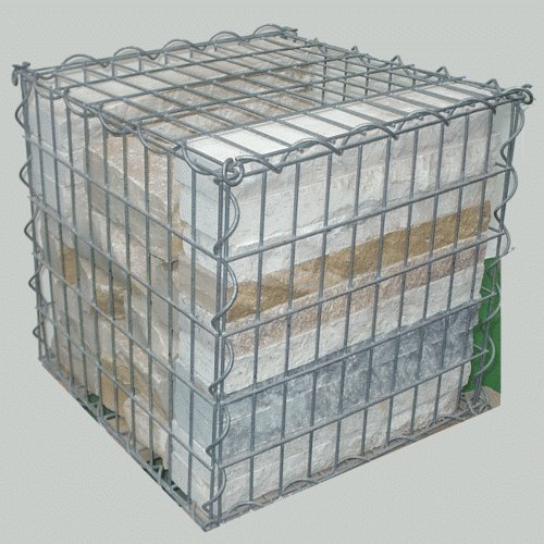 Gabionen 2000 x 1000 x 500 x 4,5 mm, Steinkorb Gabionenkorb eng komplett