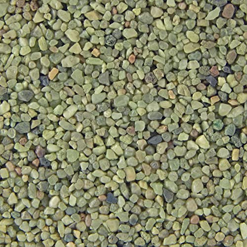 Terralith Buntsteinputz 15kg in pastellgrün, Sockelputz für Innen und Außen mit Reinacrylat Bindemittel aus Naturstein, 1-2mm Körnung (BSP21)