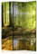 murando Raumteiler Wald Baum Natur Foto Paravent 135x172 cm einseitig auf Vlies-Leinwand Bedruckt Trennwand Spanische Wand Sichtschutz Raumtrenner grün c-B-0183-z-b