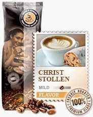 Coffee-Nation Aroma-Kaffee Christstollen 1000g Bohnen | Spitzenqualität | Kaffeeliebhaber