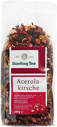 Bünting Tee Acerola-Kirsche 6er Pack – loser Früchtetee – 6 x 200g