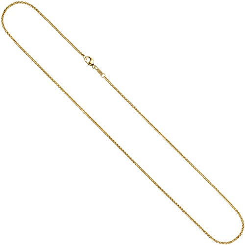 Jobo Damen Erbs-Kette aus 14 Karat 585 Gold massiv 2,5 mm 45 cm