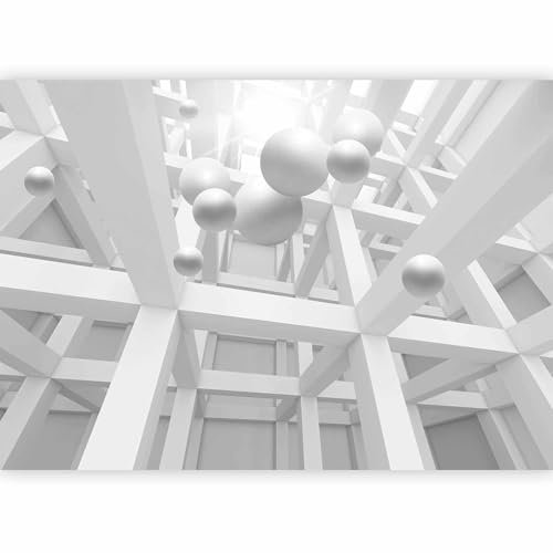 murando - Vlies Fototapete 3D Effekt 350x256cm Foto tapete Schlafzimmer Wohnzimmer Vliestapete XXL Wandtapete Motivtapeten 3d Effekt Wand Dekoration - Abstrakt Kugeln optische Täuschung a-C-0029-a-a