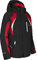 Bergson Jens | Kinder Skijacke, perfekt für Junge Wintersportler, Black/Chinese red [9014], 164 - Kinder