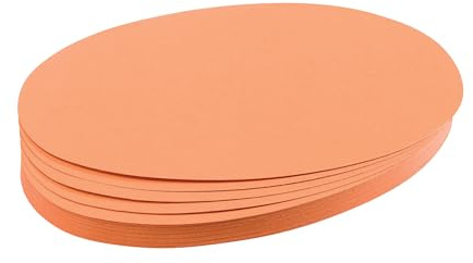FRANKEN Moderationskarten Oval, 190 x 110 mm, 500 Stück, orange, UMZ 1119 05