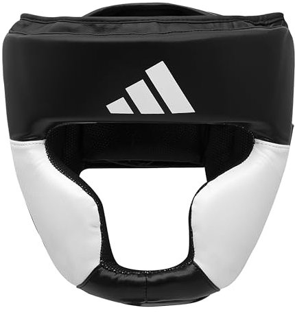 adidas Response Standard Head Guard Kopfschoner, Schwarz/Weiß, XL