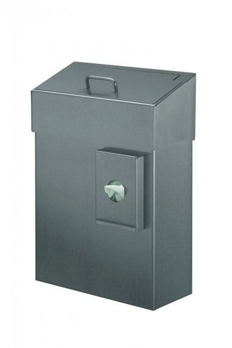 All Care 8260 MediQo-line Poubelle hygiénique en acier inoxydable avec support pour sac hygiénique 10 l