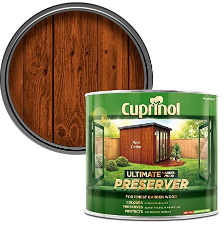 Cuprinol 5206081 CUPGWPRERC1L 1L Ultimate Garden Wood Preserver - Red Cedar