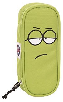 Porta penne INVICTA - FACE - faccina Verde acido pencil bag bustina portapenne