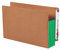 Smead 74680 Dokumententasche mit Endreiter, verstärkt, gerader Schnitt, 8,9 cm Erweiterung, extra breite Legalgröße, Redrope mit grünem Zwickel, 10 Stück pro Box